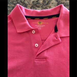 Used Club Room men’s stretch polo. Radiant Rose. M